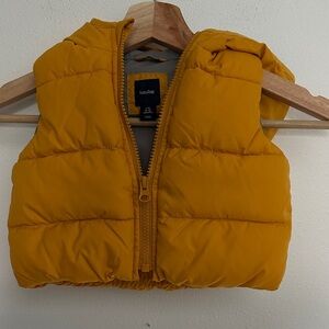 GAP Baby Yellow Quilted Vest